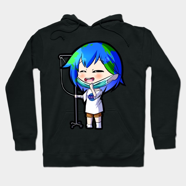 Chibi Earth-chan Hoodie by MangaXai